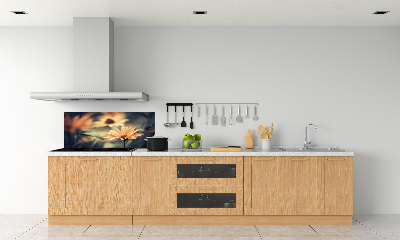 Kitchen splashback Spring flower