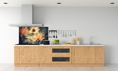 Kitchen splashback Spring flower