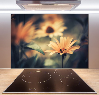 Kitchen splashback Spring flower