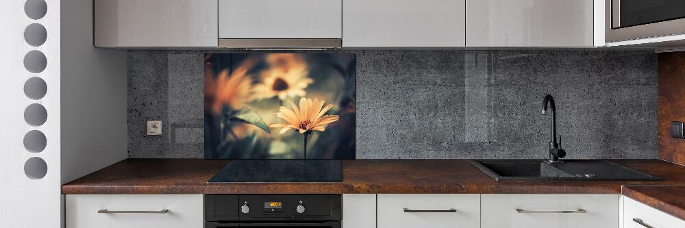 Kitchen splashback Spring flower