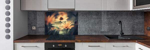 Kitchen splashback Spring flower