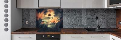 Kitchen splashback Spring flower