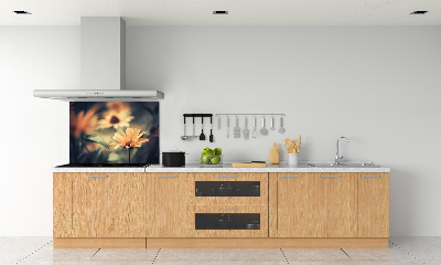 Kitchen splashback Spring flower