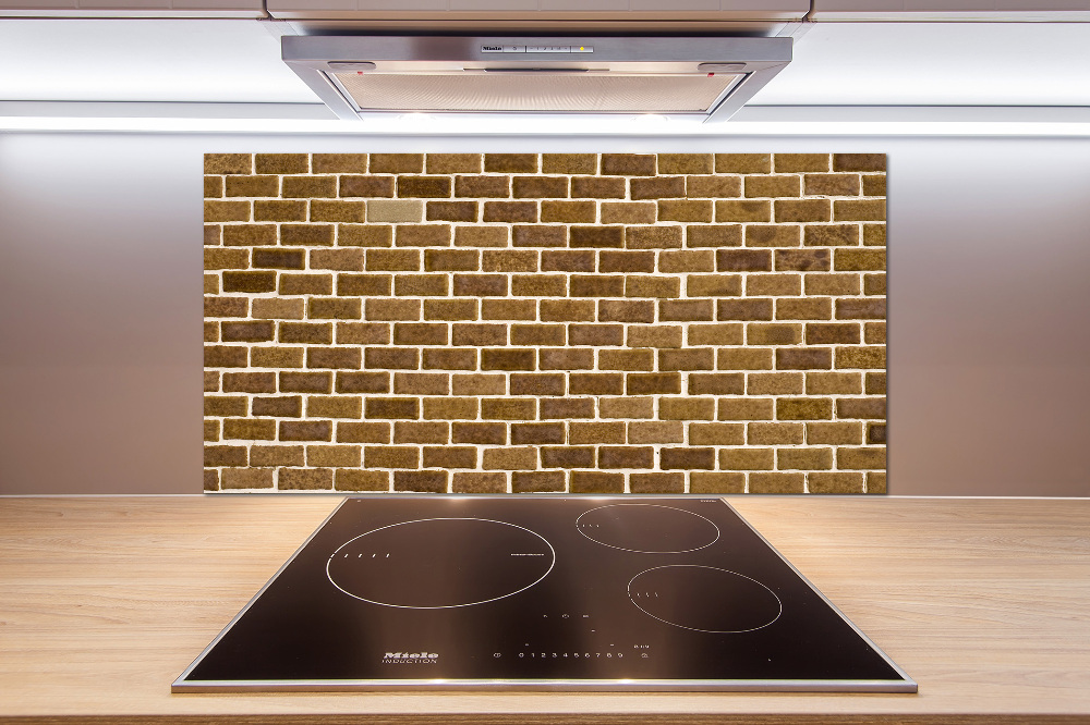 Kitchen splashback Brick wall