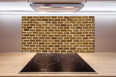 Kitchen splashback Brick wall