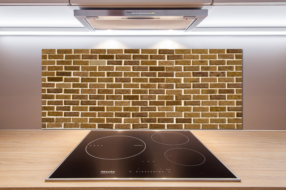 Kitchen splashback Brick wall