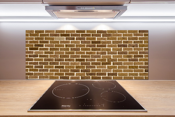 Kitchen splashback Brick wall