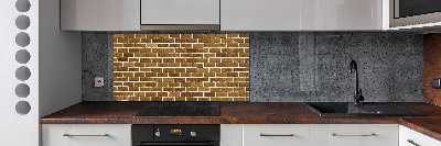 Kitchen splashback Brick wall