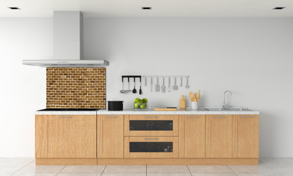 Kitchen splashback Brick wall