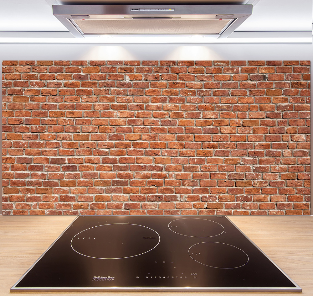 Kitchen splashback Brick wall