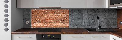 Kitchen splashback Brick wall