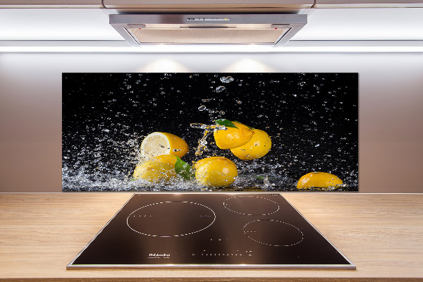 Kitchen splashback Lemons and water