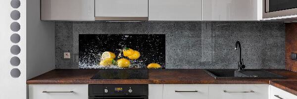 Kitchen splashback Lemons and water