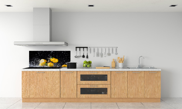 Kitchen splashback Lemons and water