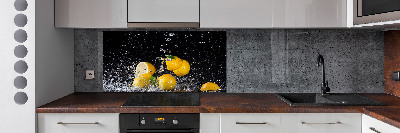 Kitchen splashback Lemons and water