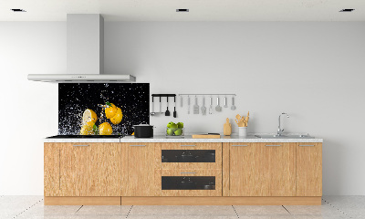 Kitchen splashback Lemons and water