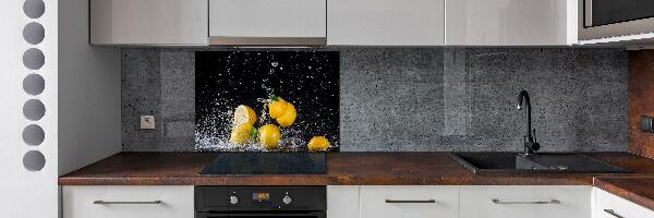 Kitchen splashback Lemons and water