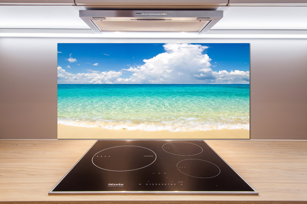 Kitchen splashback panel Paradise beach