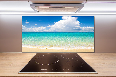 Kitchen splashback panel Paradise beach