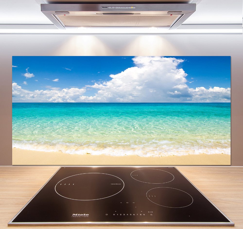 Kitchen splashback panel Paradise beach