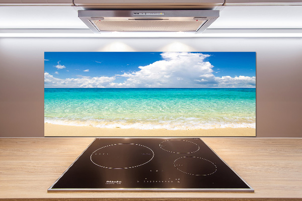 Kitchen splashback panel Paradise beach