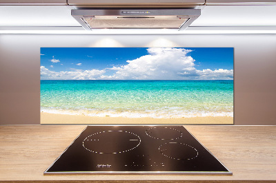 Kitchen splashback panel Paradise beach