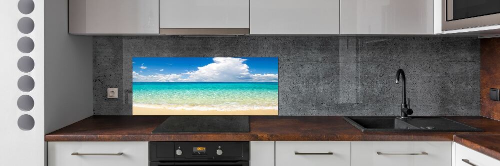 Kitchen splashback panel Paradise beach