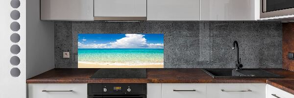 Kitchen splashback panel Paradise beach