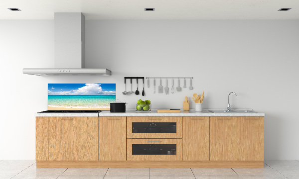 Kitchen splashback panel Paradise beach