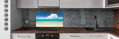 Kitchen splashback panel Paradise beach