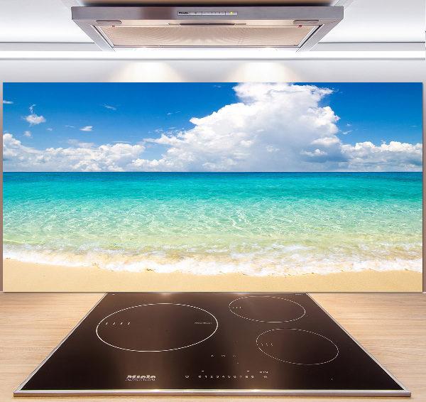 Kitchen splashback panel Paradise beach