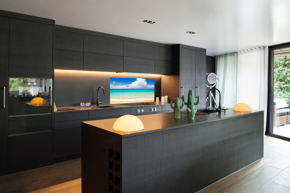 Kitchen splashback panel Paradise beach