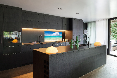 Kitchen splashback panel Paradise beach