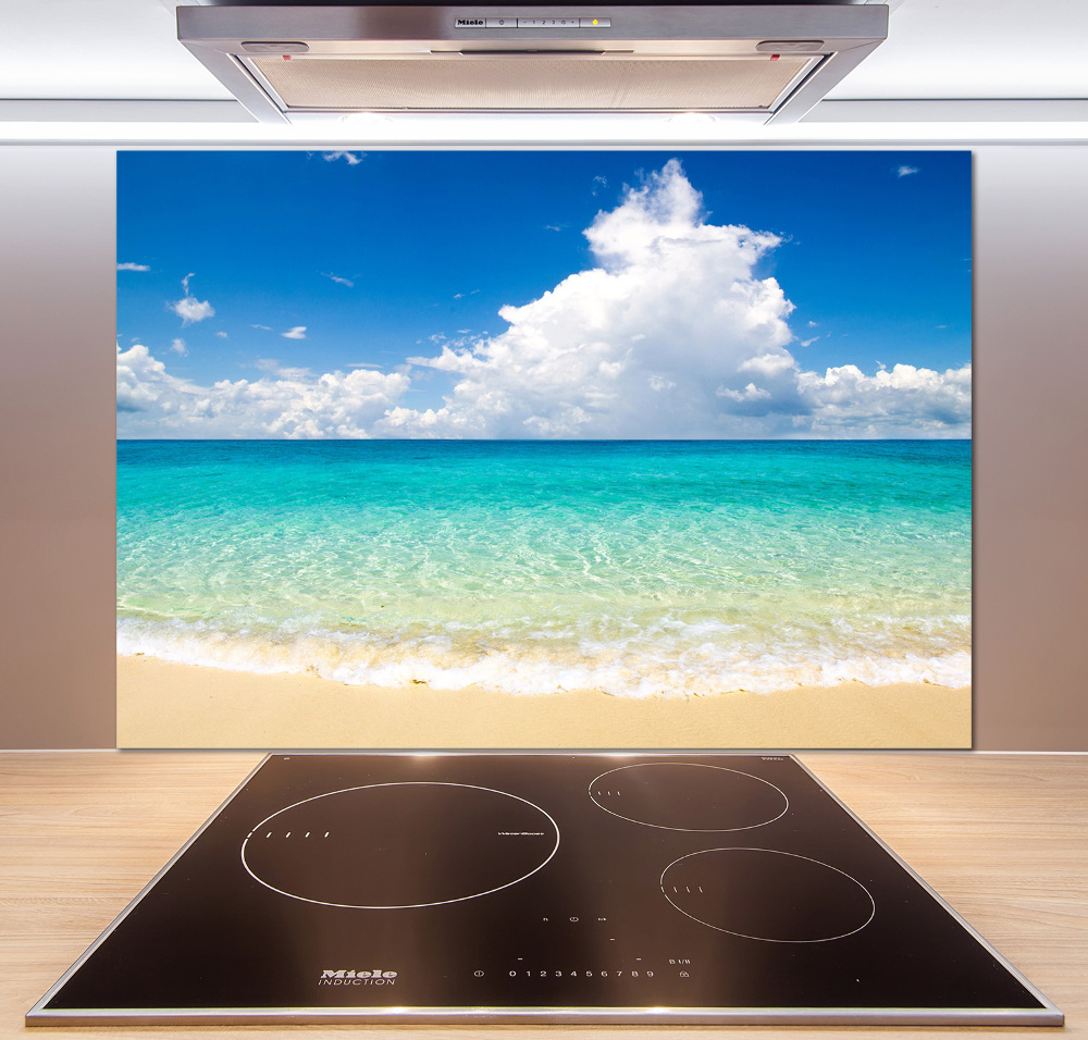 Kitchen splashback panel Paradise beach