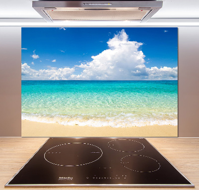 Kitchen splashback panel Paradise beach