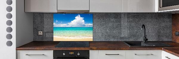 Kitchen splashback panel Paradise beach