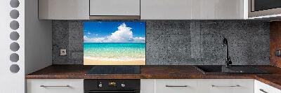 Kitchen splashback panel Paradise beach