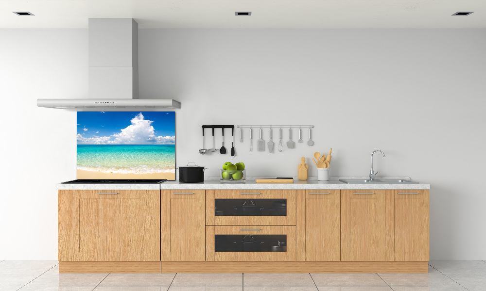 Kitchen splashback panel Paradise beach