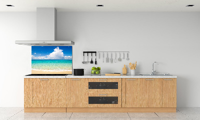 Kitchen splashback panel Paradise beach