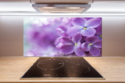 Kitchen splashback Lilac flowers