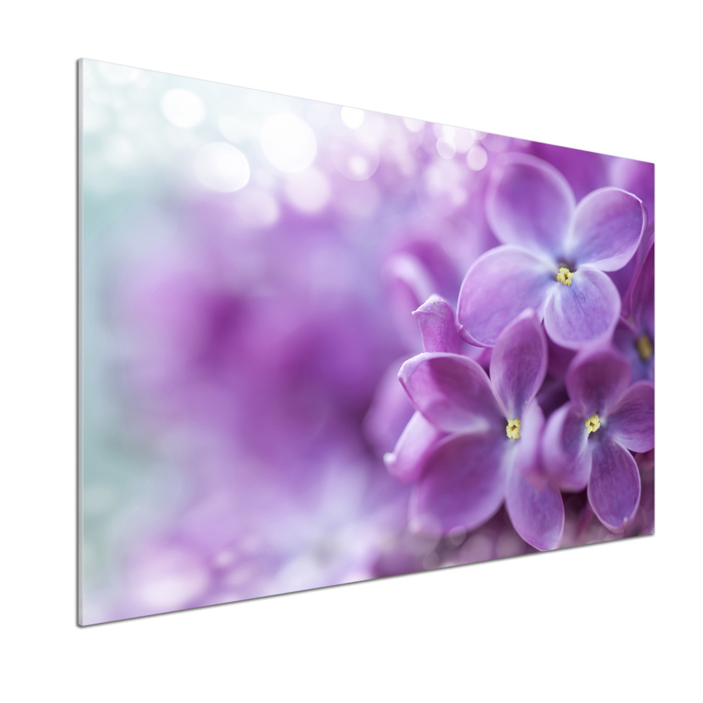 Kitchen splashback Lilac flowers