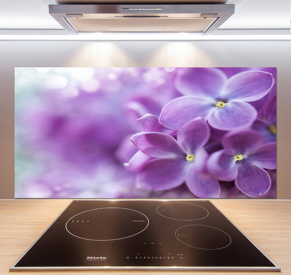 Kitchen splashback Lilac flowers