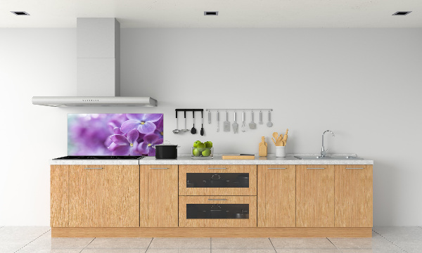 Kitchen splashback Lilac flowers