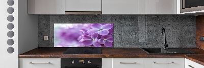 Kitchen splashback Lilac flowers