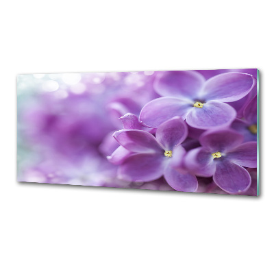 Kitchen splashback Lilac flowers