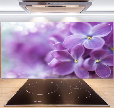 Kitchen splashback Lilac flowers