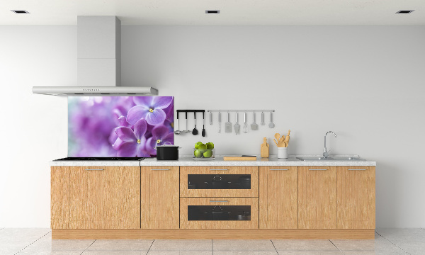 Kitchen splashback Lilac flowers