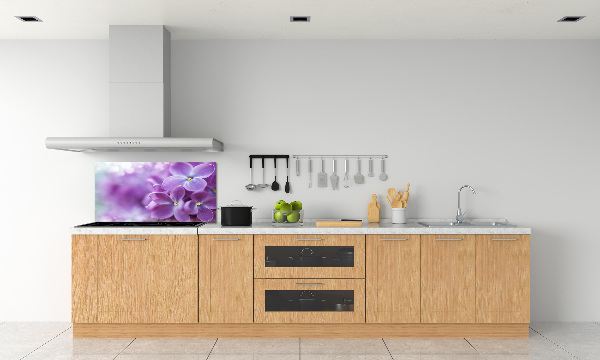 Kitchen splashback Lilac flowers