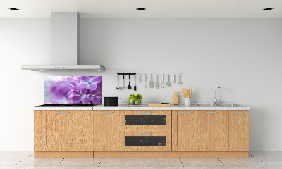 Kitchen splashback Lilac flowers