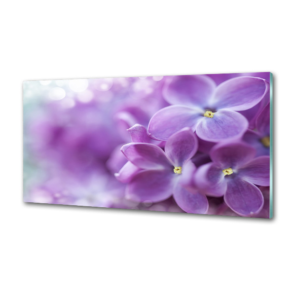 Kitchen splashback Lilac flowers